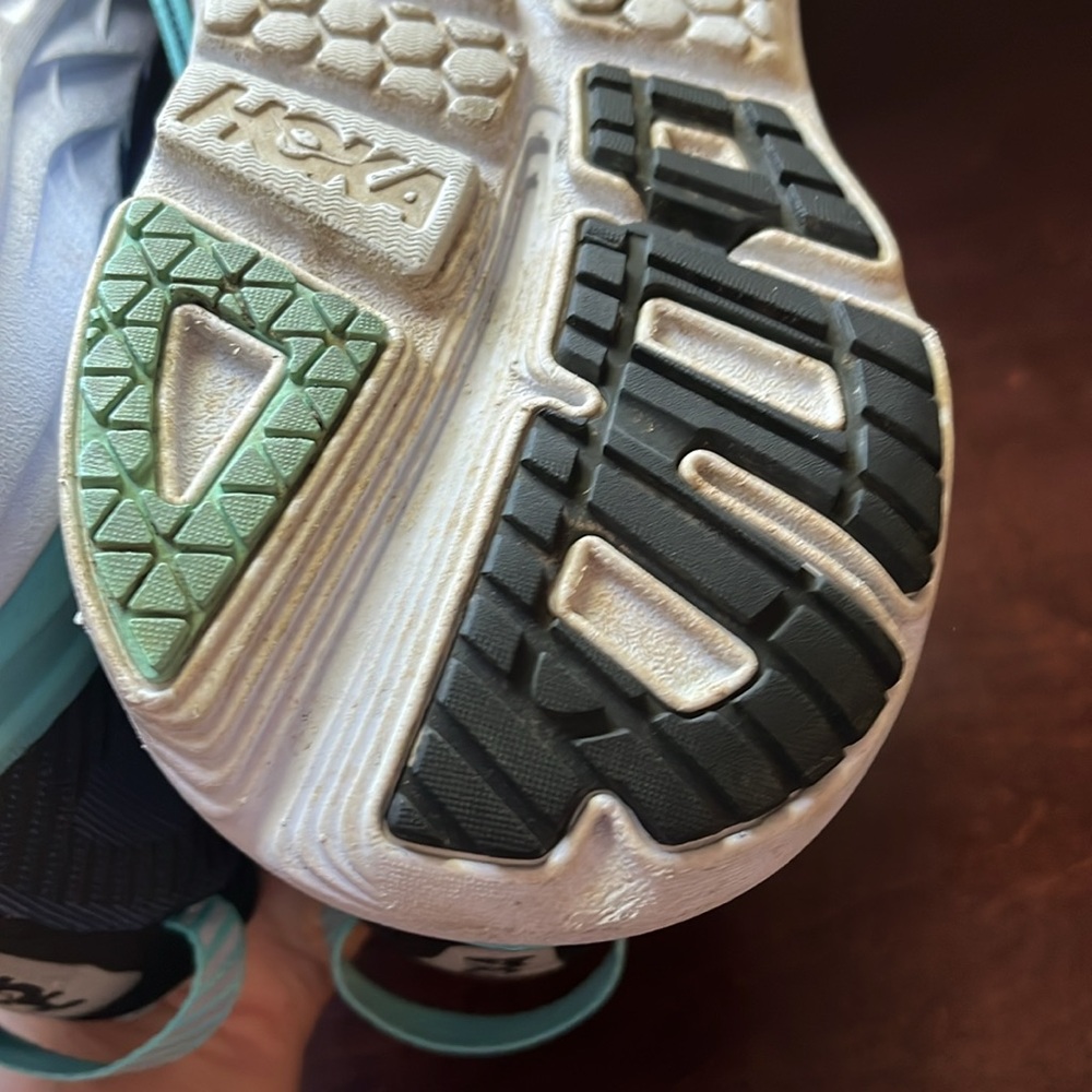 Hoka One One Womens Sneakers size 8.5m in Navy and Aqua - Picture 6 of 6